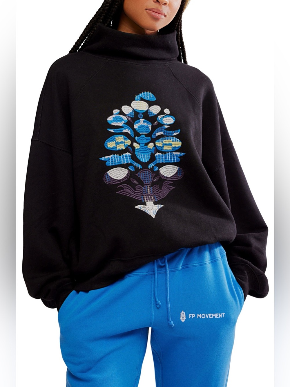 FP Movement On Your Mark Logo Embroidered French Terry Sweatshirt